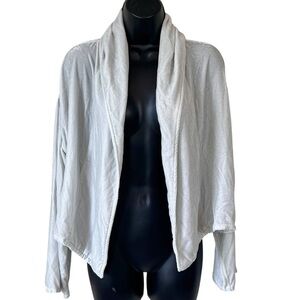 CP SHADES velvet open front silk blend jacket